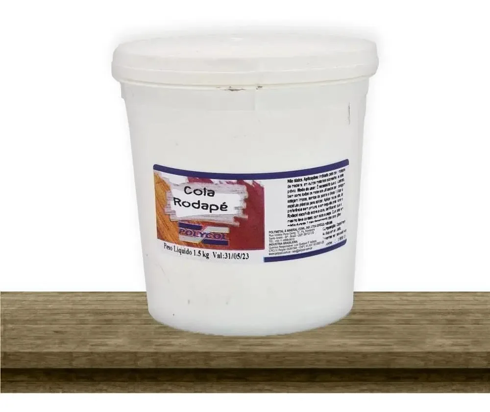 Cola Polycol Cola Para Rodapé Polycol 1.5Kg - Cinza-escuro