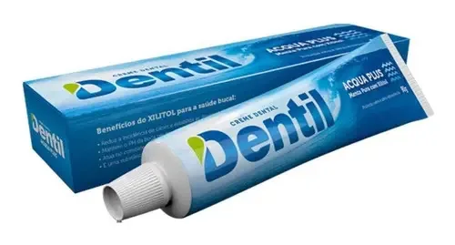 Kit 3 Creme Dental Natural Sem Flúor Menta 90g Dentil