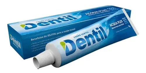 Kit 6 Creme Dental Natural Sem Flúor Menta 90g Dentil