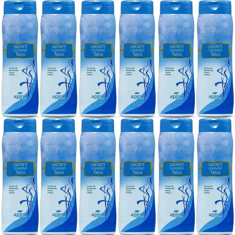 Kit 20 Sabonete Líquido Feminino Talco Barbatimão
