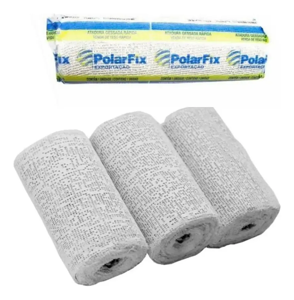 Atadura Gessada 10cm Bandagem Gessoterapia Estética 10 Un