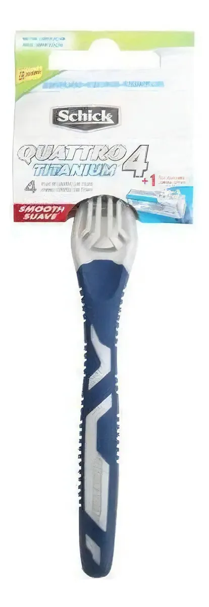 Aparelho De Barbear Schick Quattro Titanium Descartável