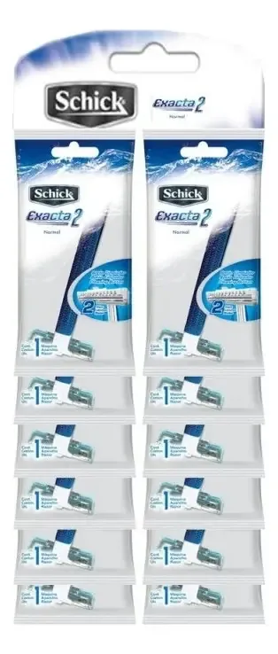 Aparelho Barbear Schick Exacta 2 Pele Normal C/ 25 Unid