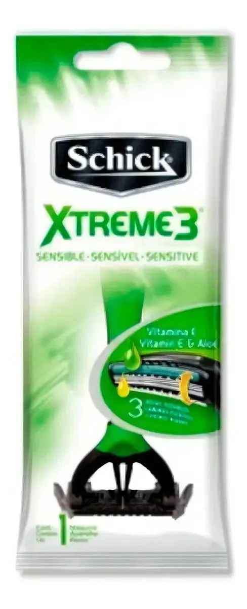 Kit Com 12 Aparelho Barbear Schick Xtreme 3 Pele Sensível