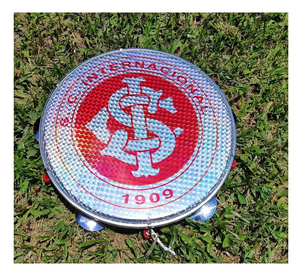 Pandeiro 10 Pele Holografica Times Internacional