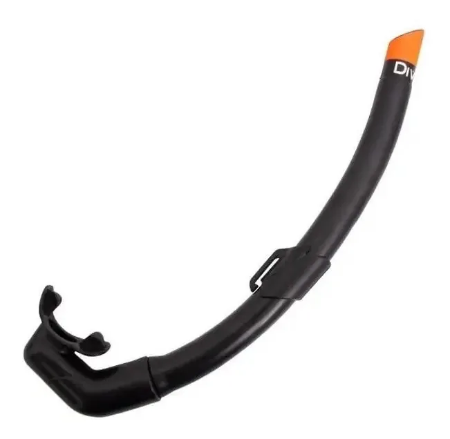 Snorkel Respireflex Mergulho Apneia Pesca Silicone Foldable DiveCom