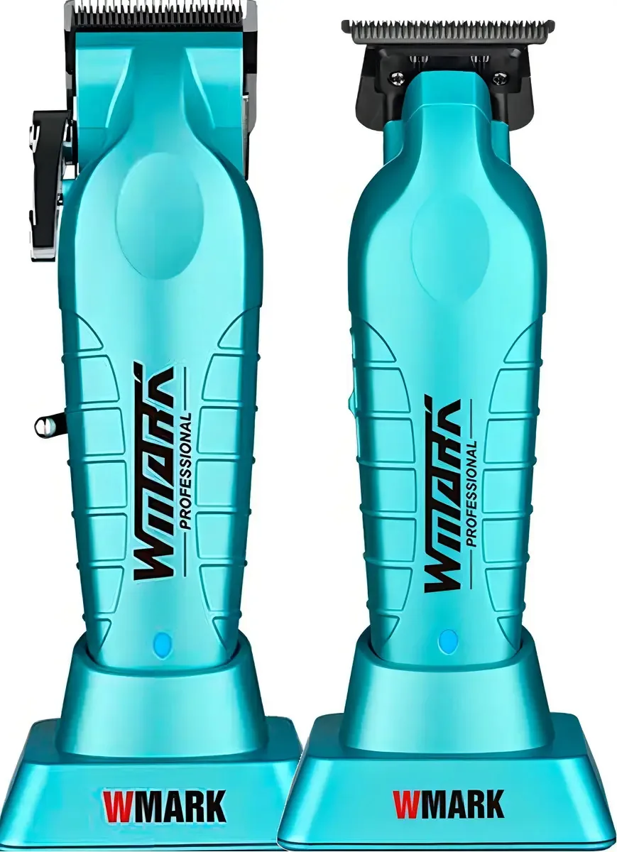 Kit 2 Máquinas de Corte e Acabamento Wmark NG133 NG317 Azul