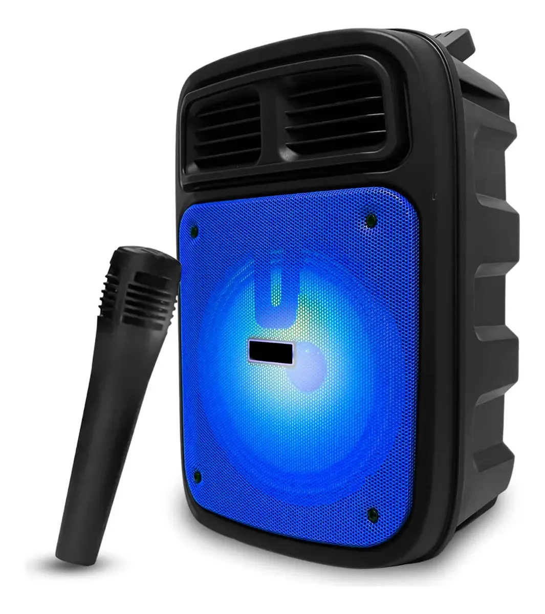 Caixa De Som Caixinha Bluetooth Som Portátil Potente Fm Usb Cor Azul
