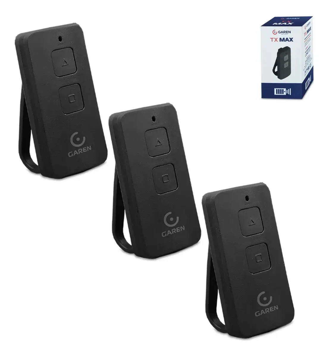 Kit 3 Controles Remoto Garen Tx Max Portão Eletrônico 433 MHz