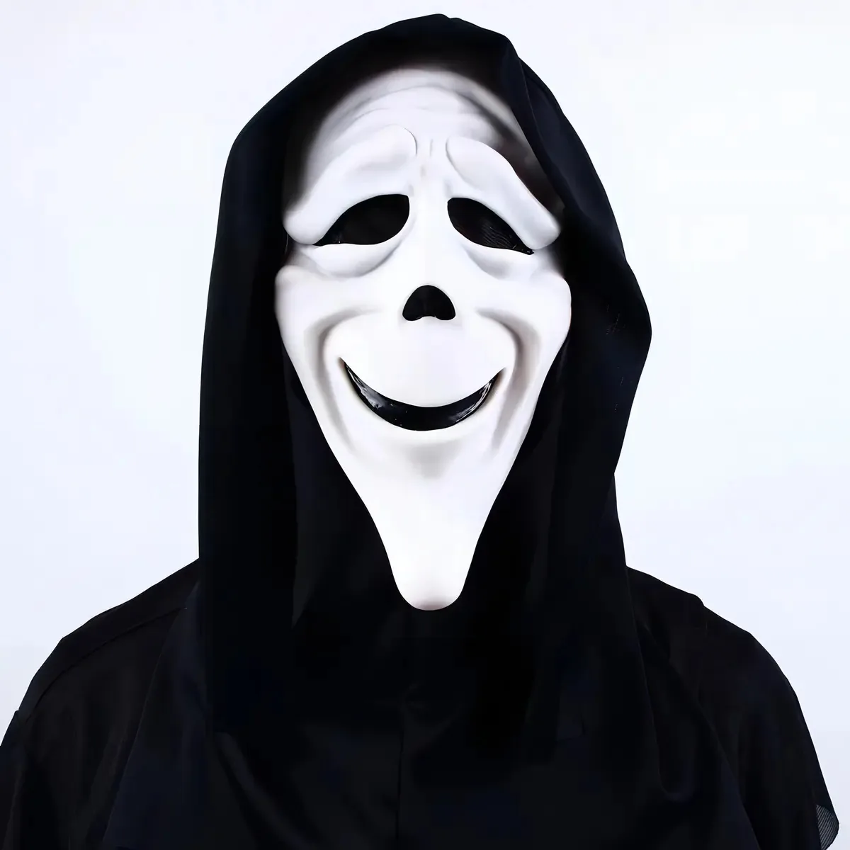 Máscara Cosplay Halloween Ghostface Scream Killer Panico Cor Preto