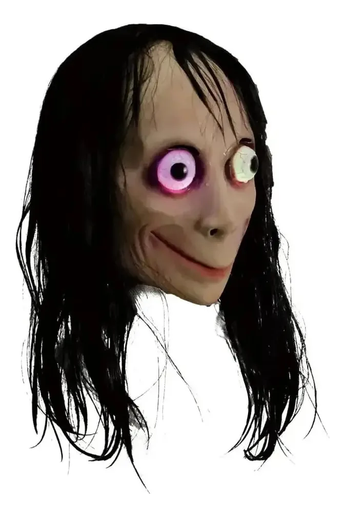Máscara Momo Halloween Látex Cosplay Fantasia Terror Boneca