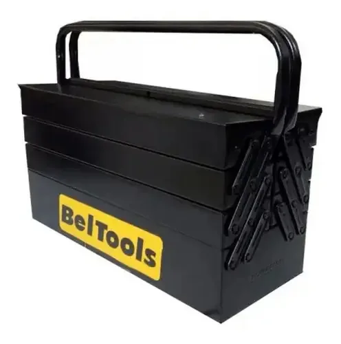 Caixa Ferramentas 7 Gavetas Sanfonada 50x20x26cm Beltools Preto