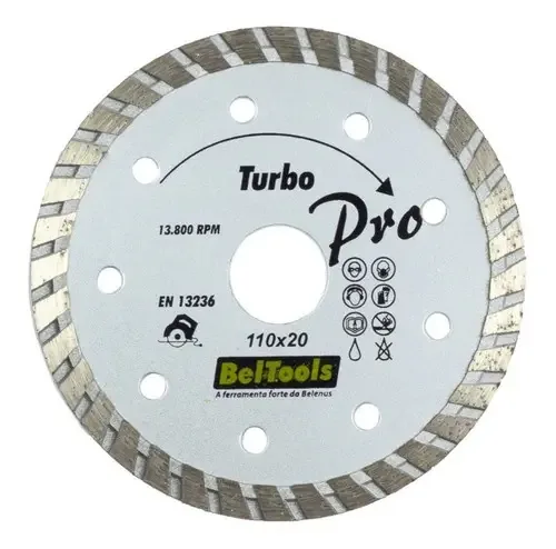 Disco De Corte Concreto Mármore Diamantado 110x20 Beltools
