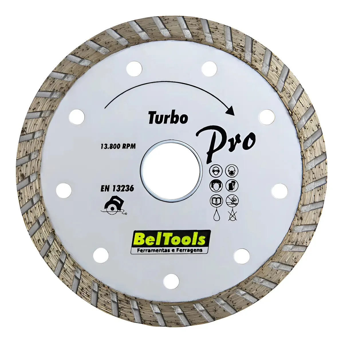 Disco De Corte Diamantado 230mm Turbo Beltools