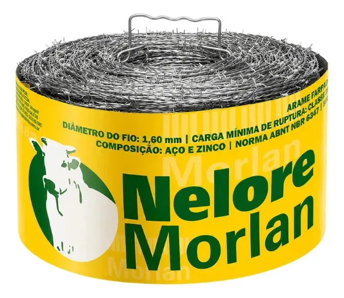 Arame Farpado Para Cerca 500 Metros Resistente Nelore Morlan