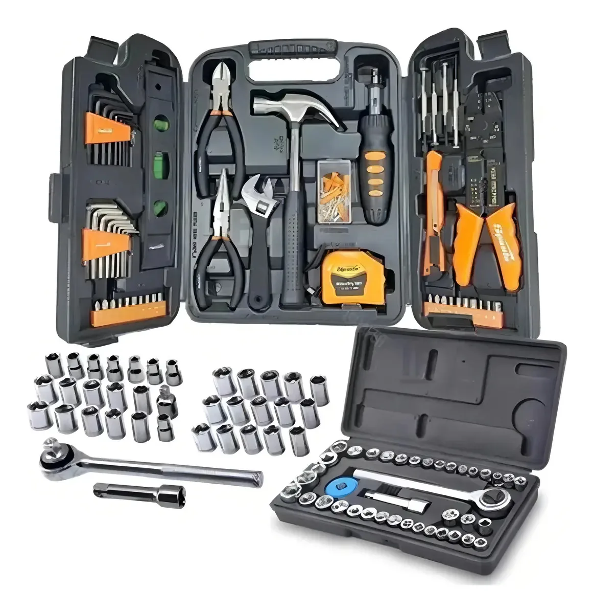 Jogo Ferramentas Kit 129 Peças Maleta Completo