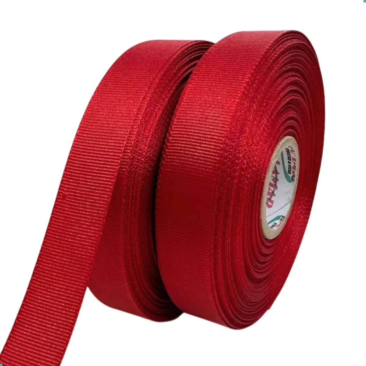 Fita Gorgurão Vermelha Lamar 22mm 50m Para Laços E Artesanato