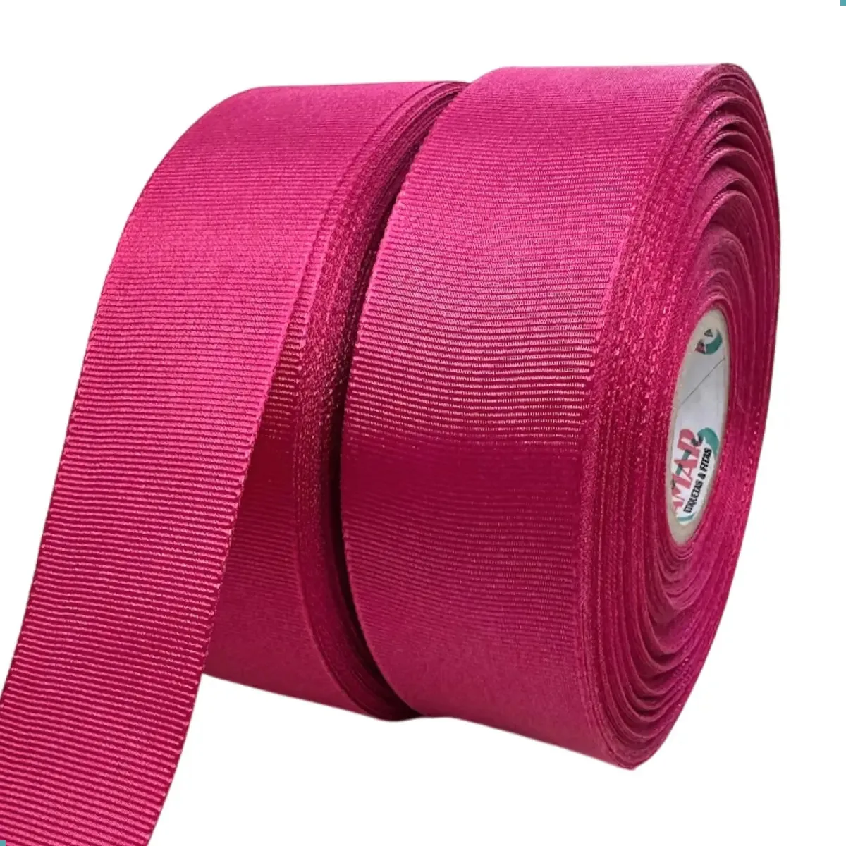 Fita Gorgurão para Laços e Artesanato Rosa Pink – Rolo de 3.8 cm com 50 m