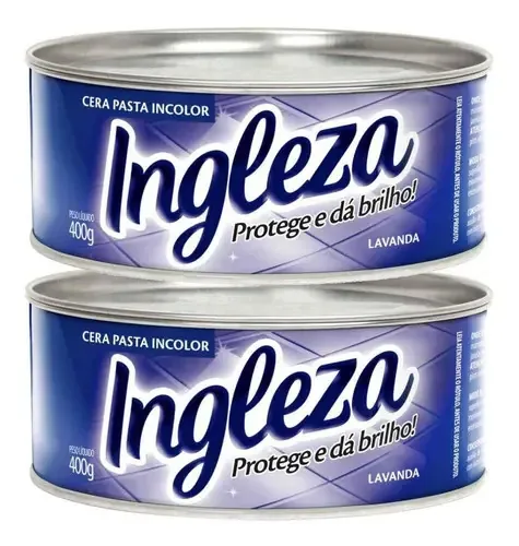 Kit Com 2 Ceras Em Pasta Ingleza 400g Incolor