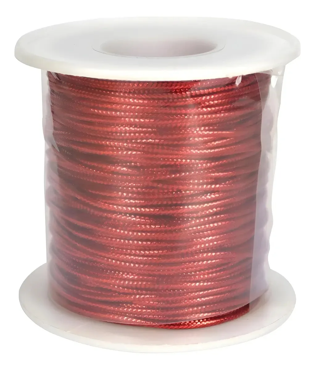 Cordao Fio Met 1,2mm Vermelho C/50m Ref.1600 Parco