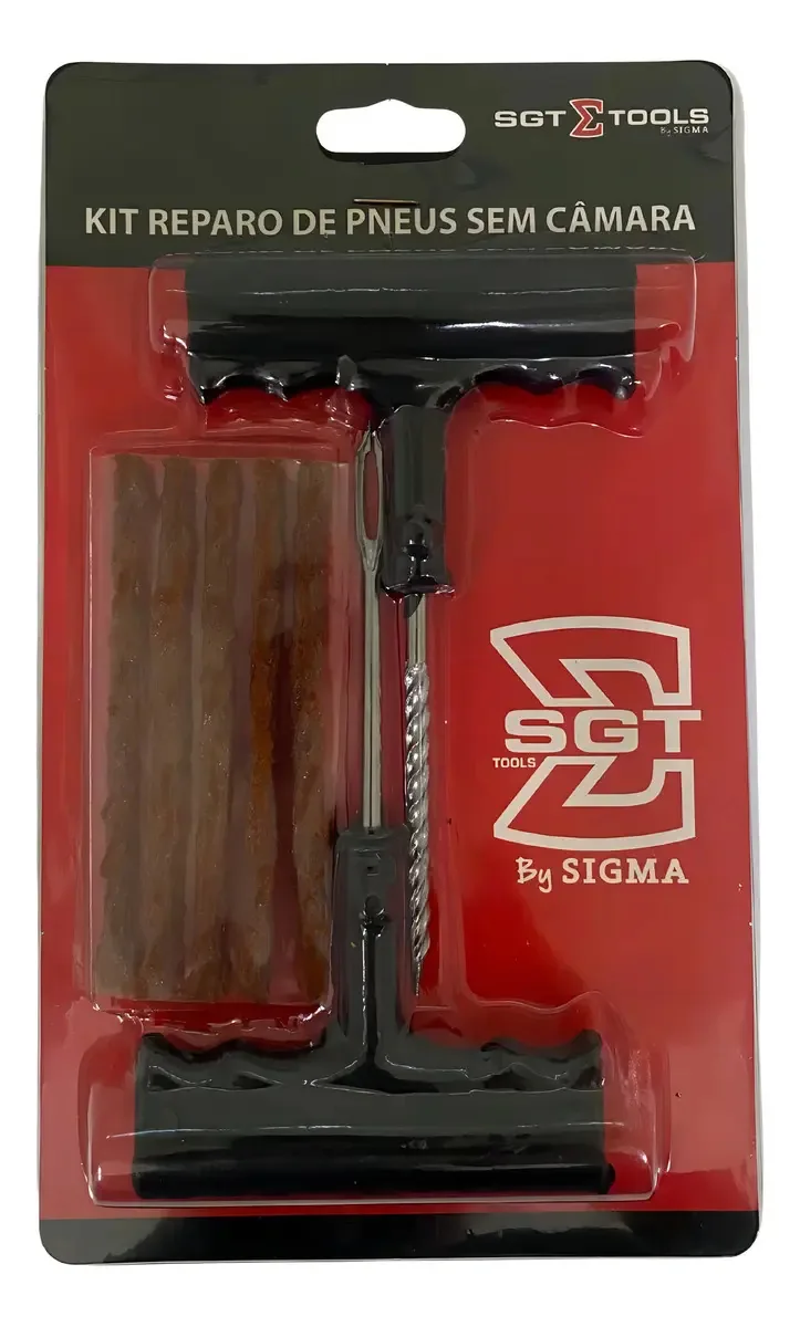 Kit Reparo Pneu Sem Câmara Sigma Tools Macarrão 5 Unidades Carro