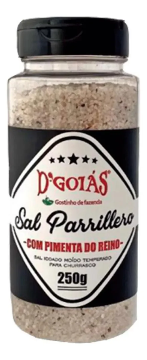 Sal Parrila Pimenta 250g D´goias Para Salgar Comida