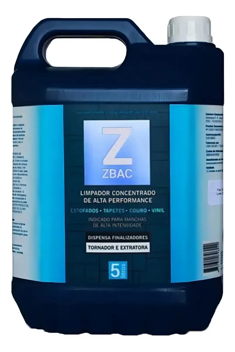 Zbac Limpador Concentrado 5l Para Remoção Da Sujeira Resíduo