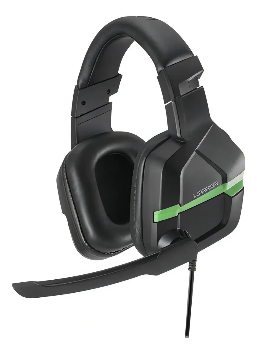 Warrior Askari Headset Gamer Com Entrada P3 Para Xbox Verde