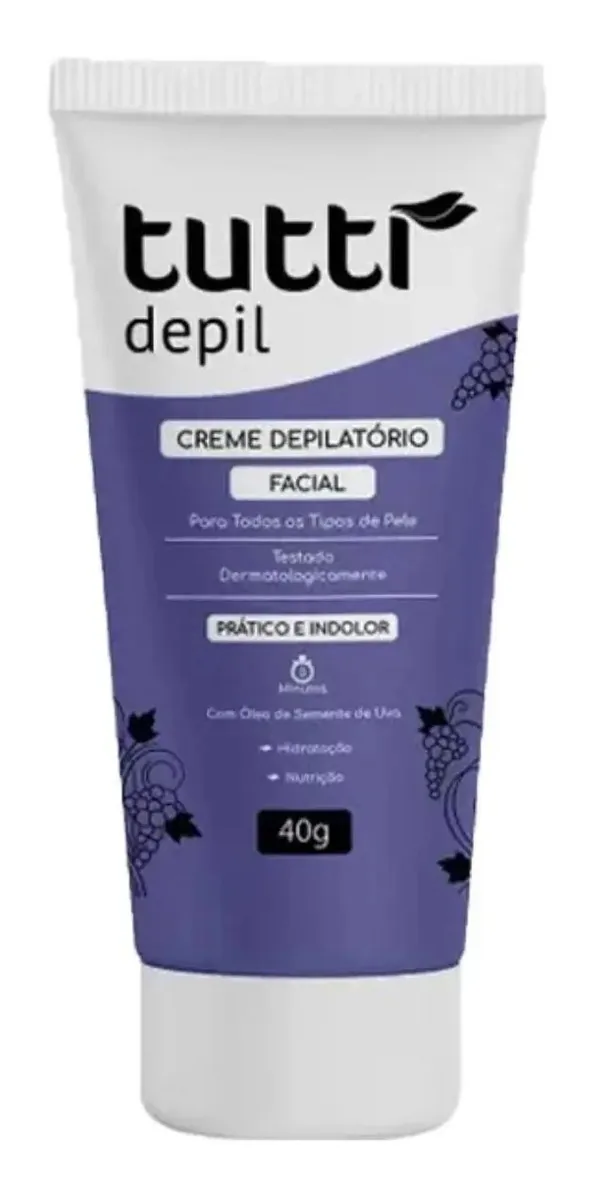 Creme depilatório Tutti Depil Óleo Semente Uvas 40G corporal
