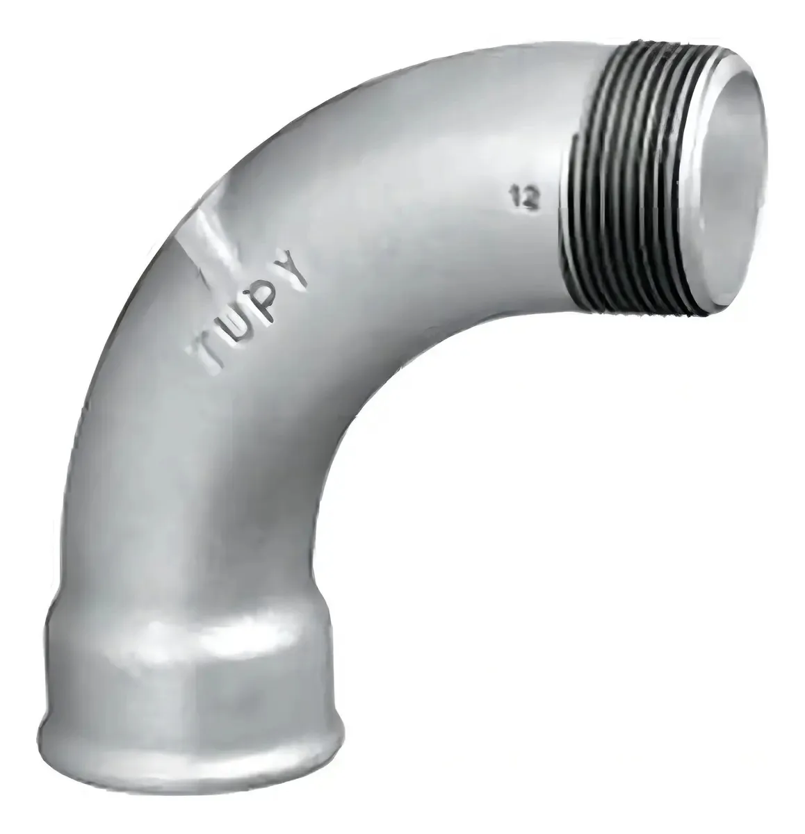Curva Hidráulica Galvanizada Tupy Macho-Fêmea 1 1/2" para Instalações
