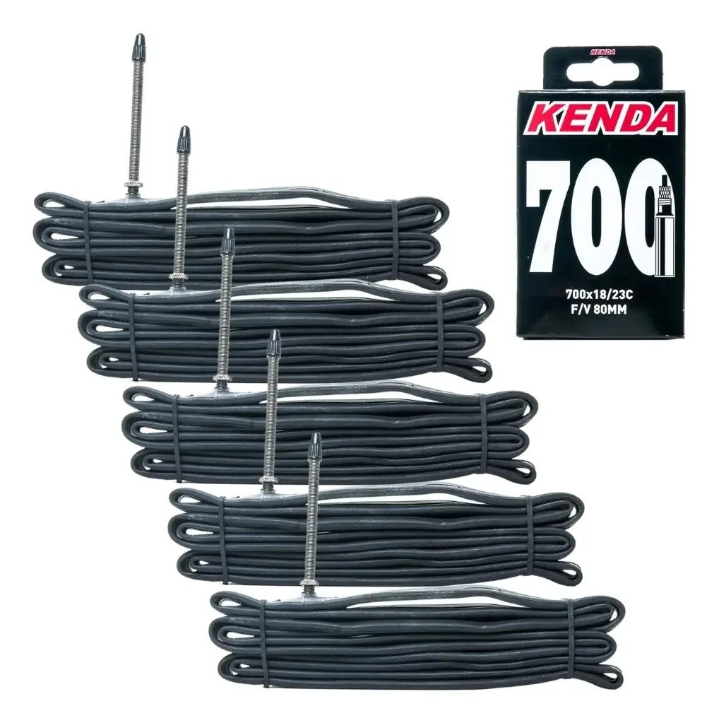 5 Câmaras De Ar Kenda Mld 700 X18/23 Bico Presta Longo 80mm