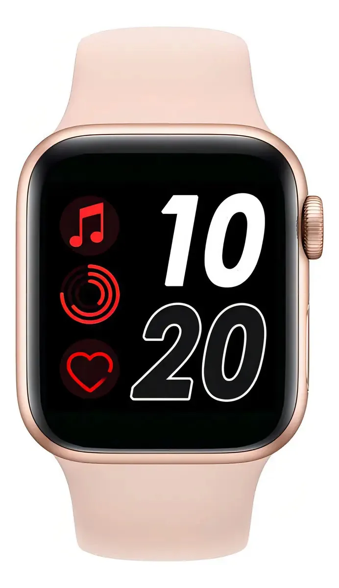 Relógio Smartwatch T500 Rosa + Pulseira Magnética