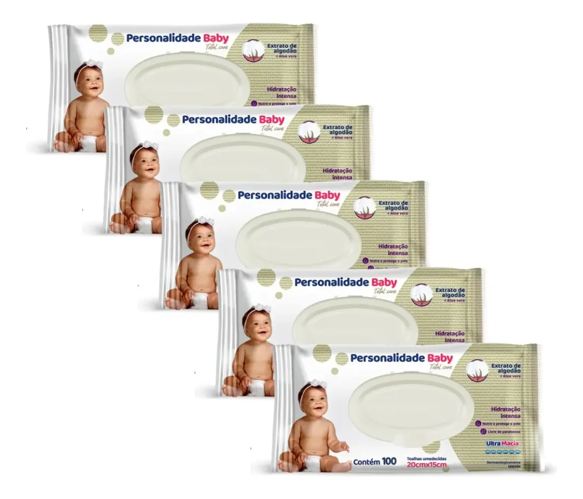 Toalhas umedecidas Personalidade Baby Baby 5 u