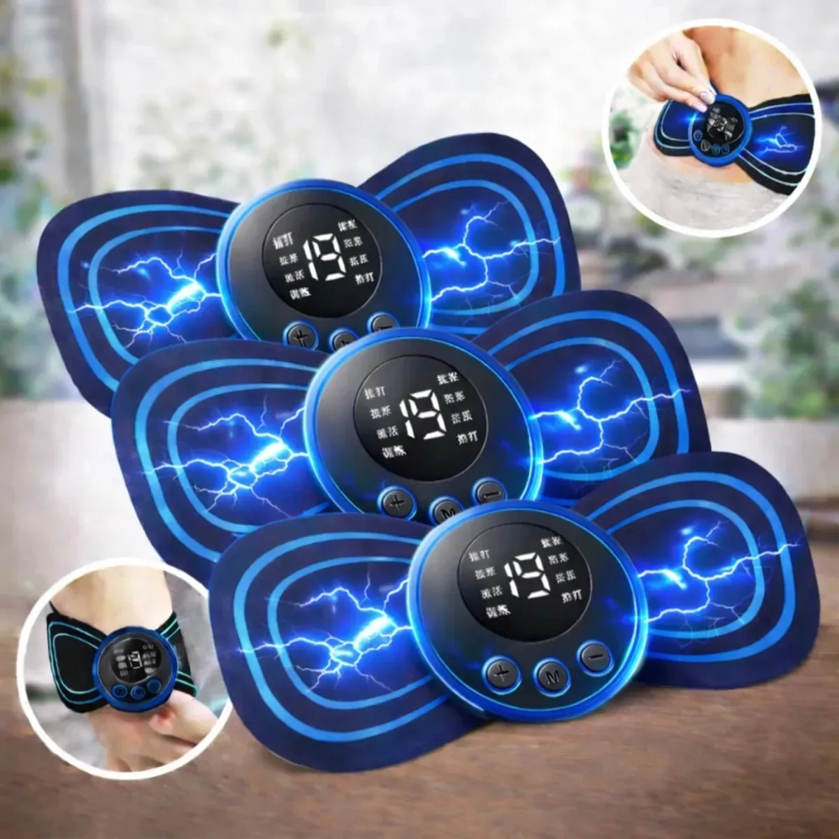 Kit 3 Massageadores Portátil Recarregável Universe All Goods Alívio Dores Musculares