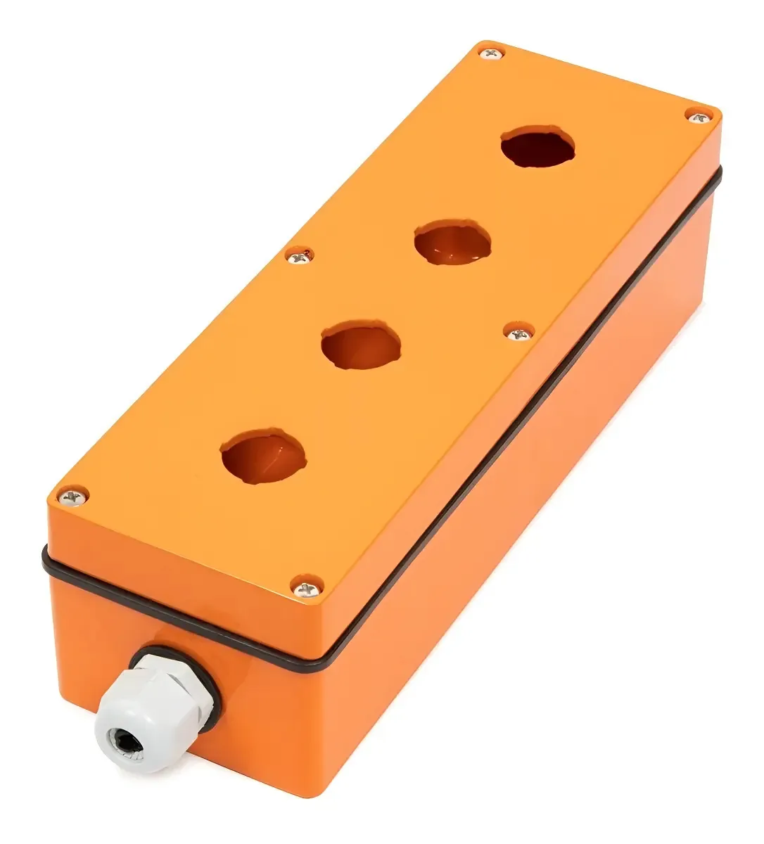 Botoeira Metálica 4 Botões 22mm Laranja IP66 MPS Industrial