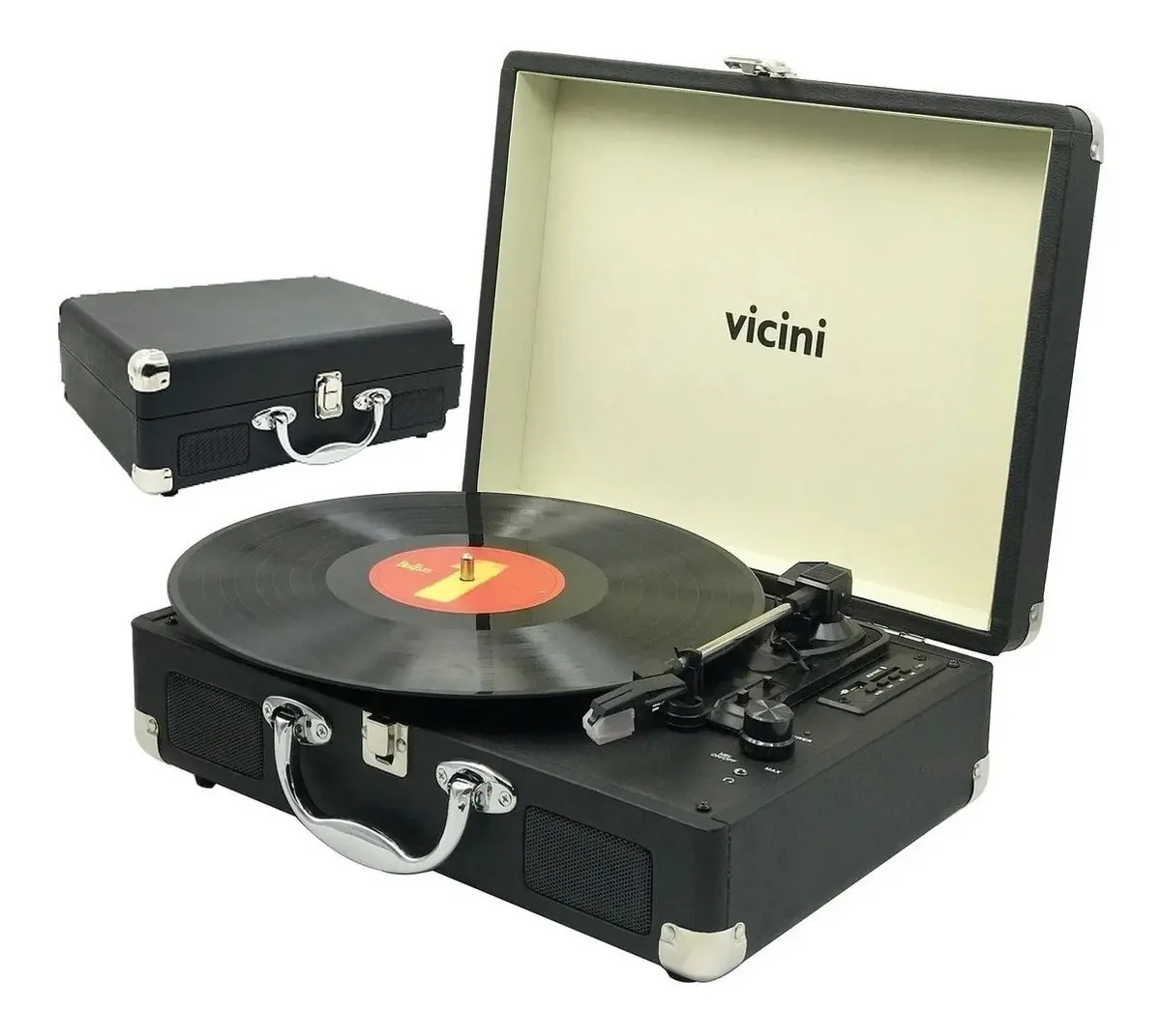 Toca Vinil Vitrola Maleta Som Antigo Radiola Anos 80 Retrô