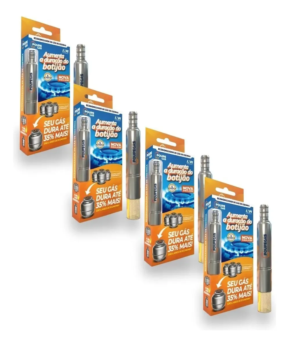Kit 4 Economizador De Gas Para Fogao Residencial - Poupegas