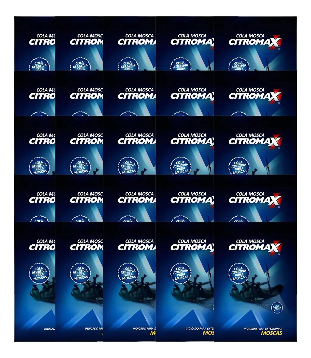 25 Atrativos Cola Mosca Citromax - Não Tóxico