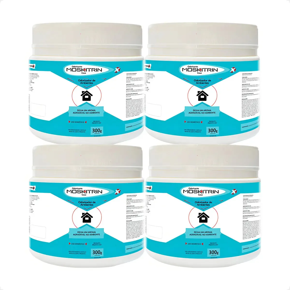 4 Moskitrin Odorizante Repelente Para Mosquitos - 300g