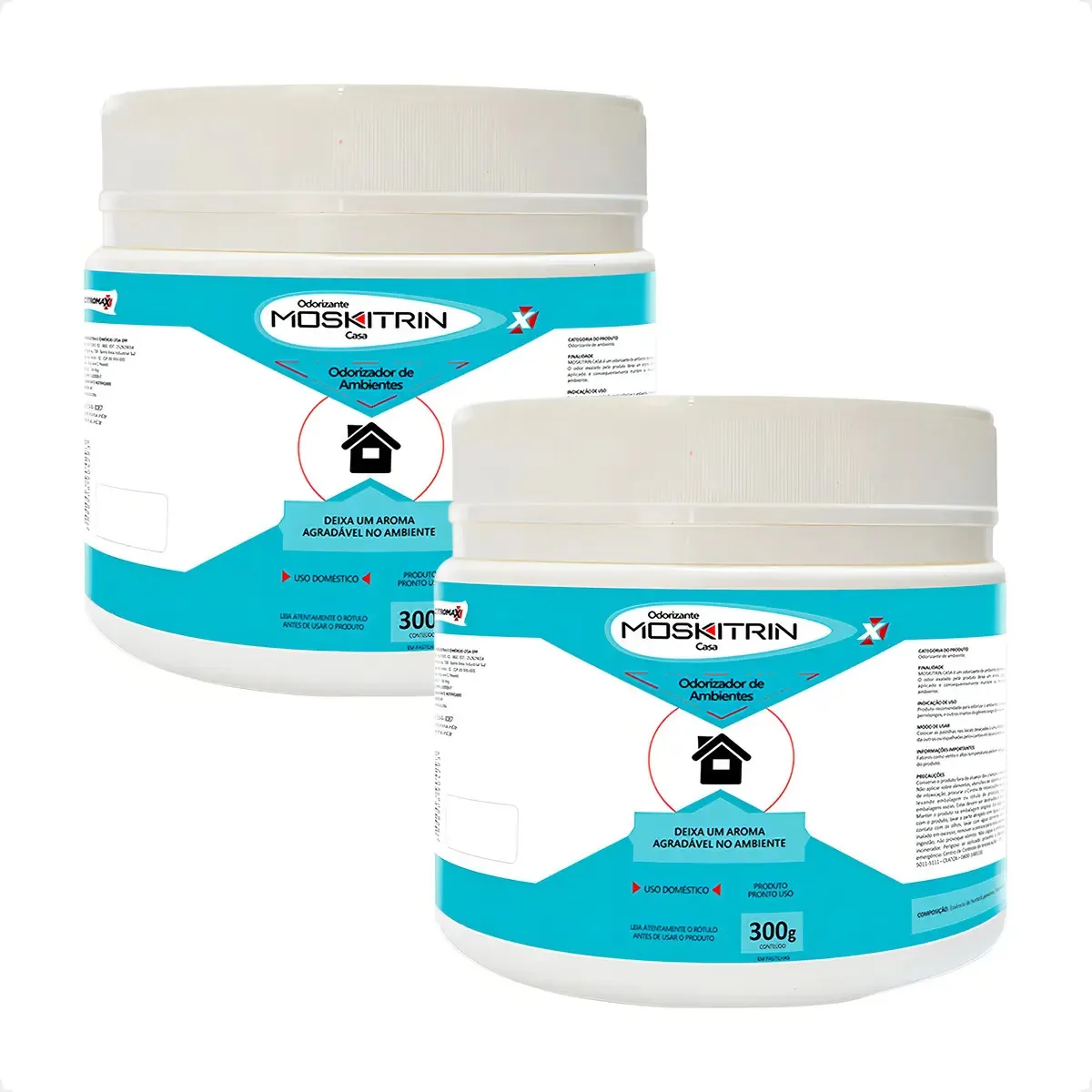 2 Moskitrin Odorizante Repelente Para Mosquitos - 300g