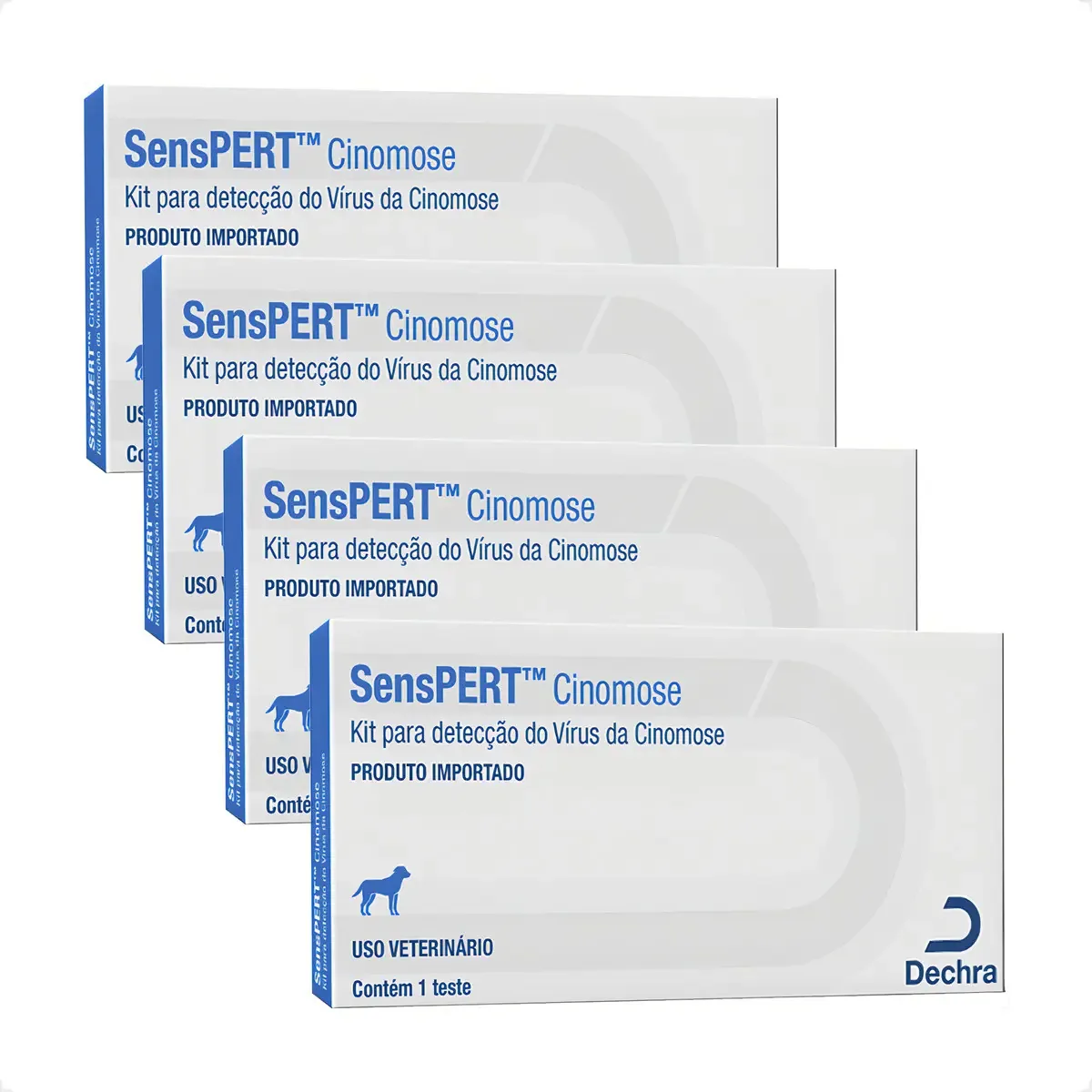4 Senspert Cinomose Kit Detecção Do Vírus - 1 Teste Dechra