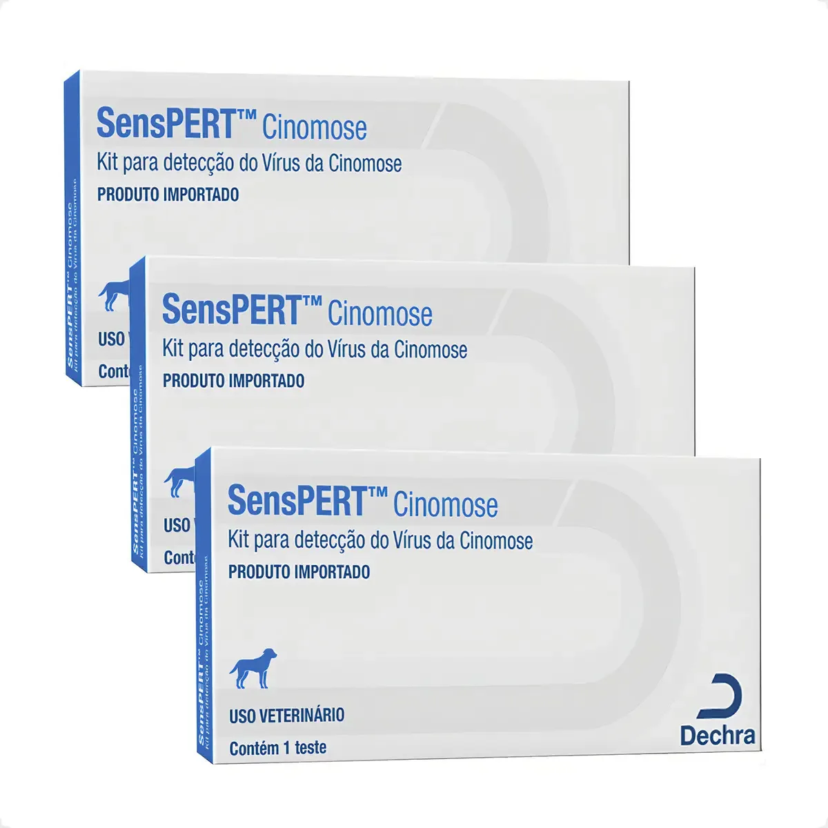 3 Senspert Cinomose Kit Detecção Do Vírus - 1 Teste Dechra