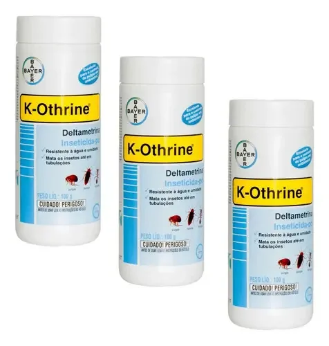 3 K-othrine Em Pó 100g Mata Formigas Baratas E Pulgas -bayer