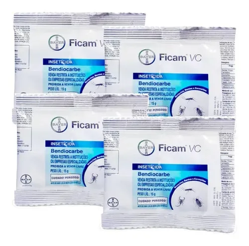 Ficam Vc - 4 Sachês 15g - Mata Escorpião, Mosquito E Barata
