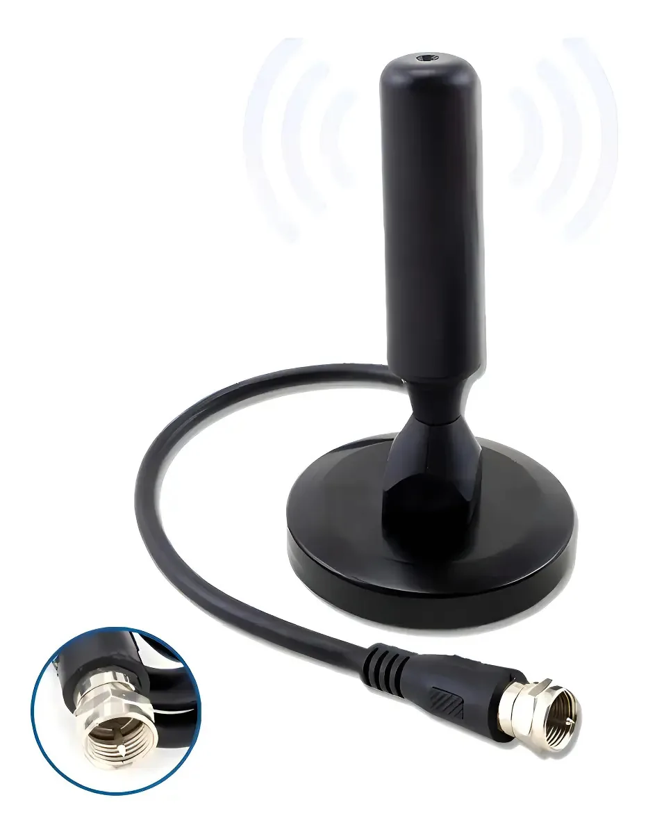 Antena Interna Digital UHF Altomex 3m Alumínio Portátil para TV