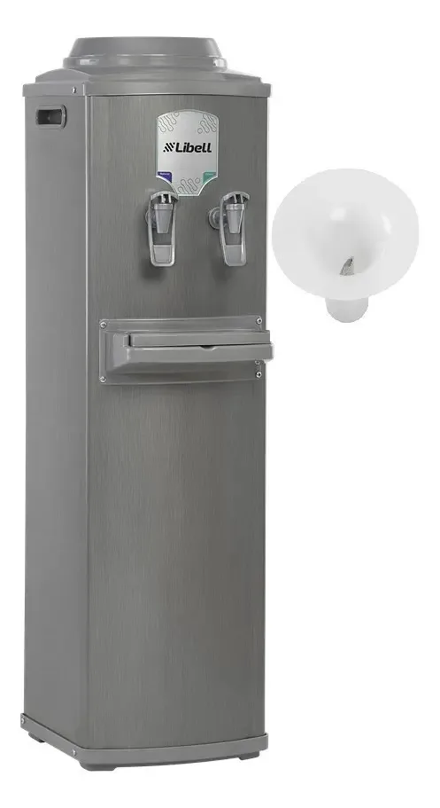 Bebedouro Água Gelada Coluna Compressor Inox Com Furador