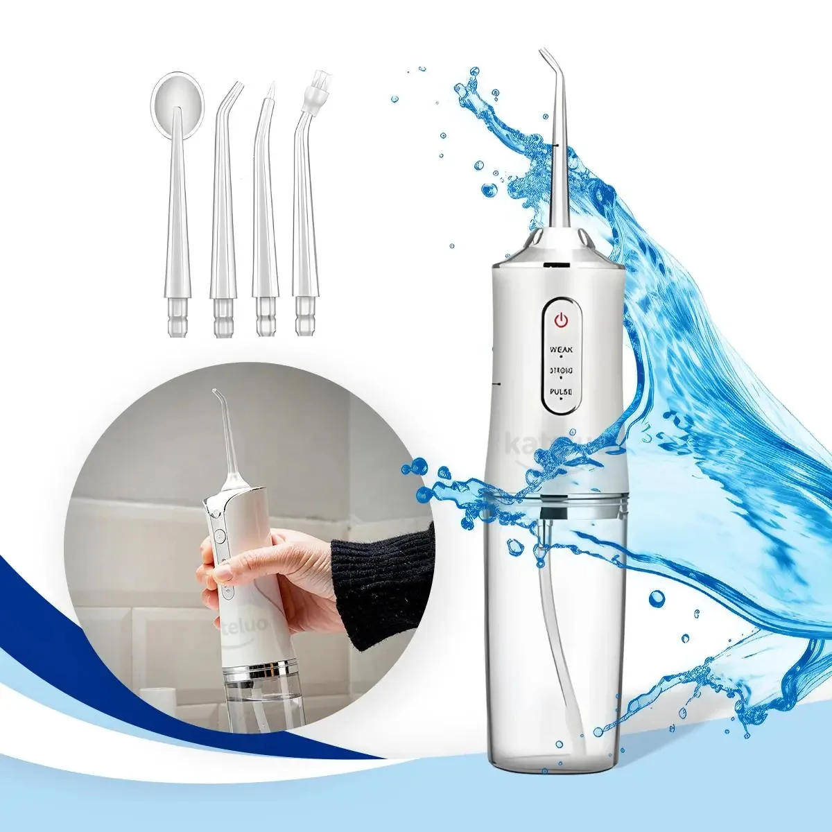 Irrigador Oral Portátil Recarregável Limpeza Dental Profunda E Eficiente Higiene Bucal Elétrico Portátil Usb Jato De Água