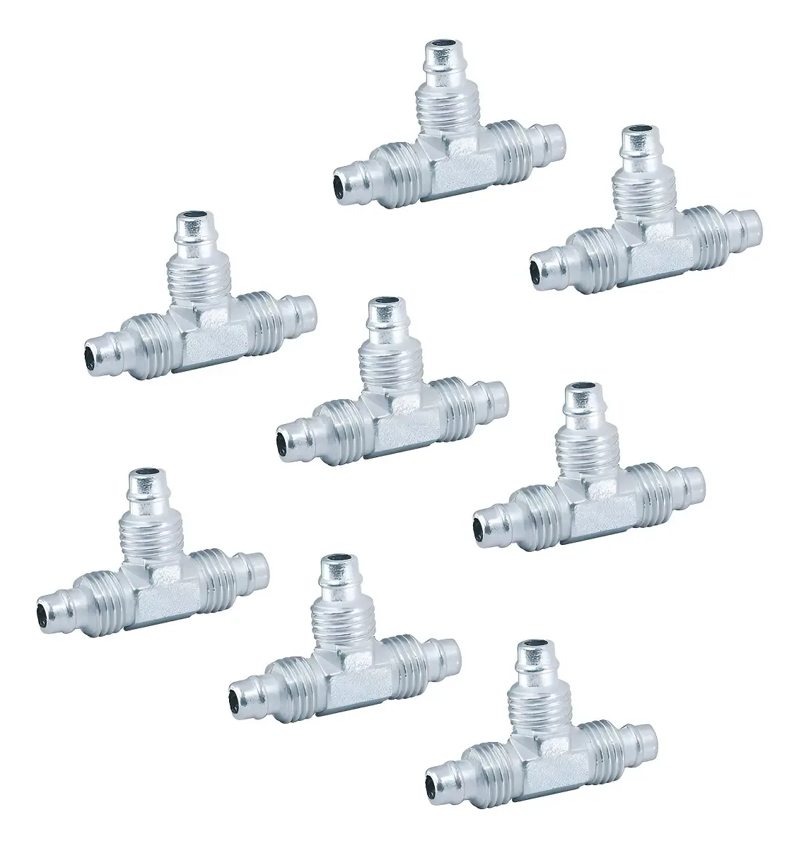 Kit 8 Tees Rodoar Aço Caminhões Ônibus 8mm Ar Hent Automotivos