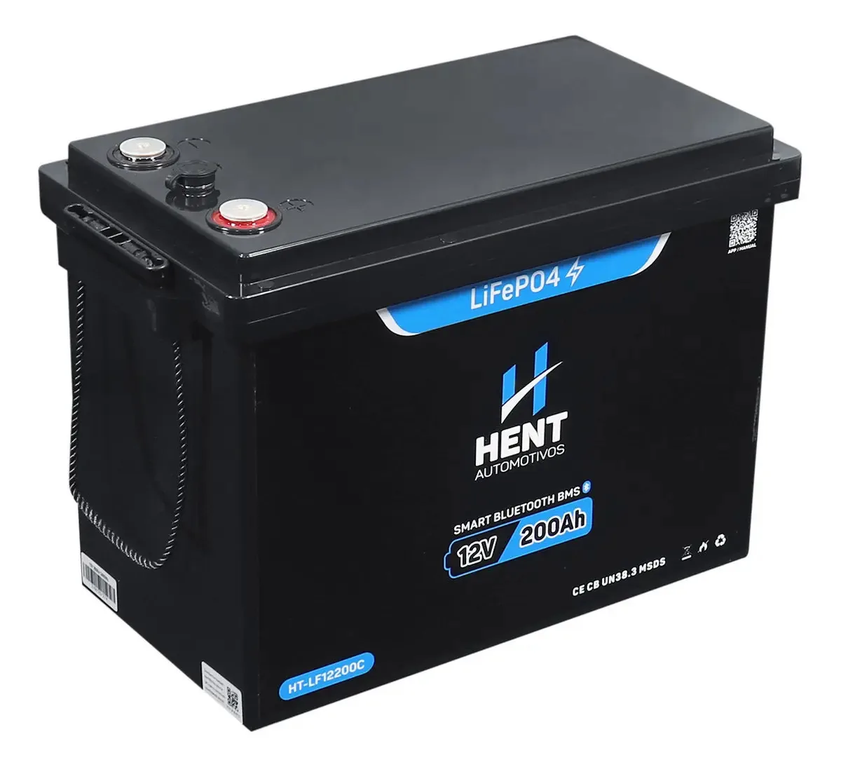 Bateria Lifepo4 12v 200ah Lítio E Bluetooth 2,5 Kwh