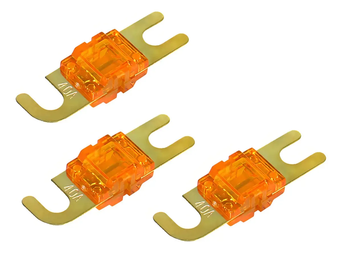 Kit com 3 Fusíveis MIDI Hent Automotivos para Som Automotivo